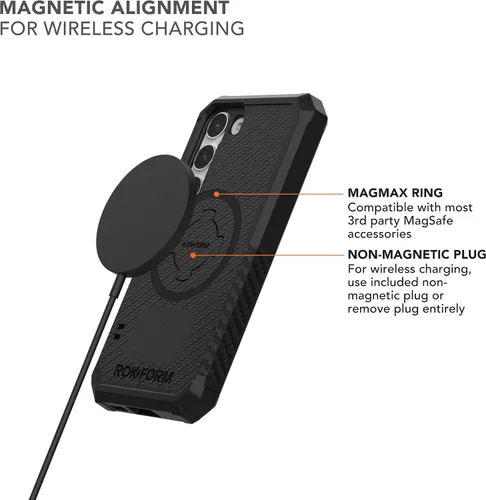 Miniatura 7 de Rokform - Funda para Galaxy S23, Serie Resistente, Carcasa Magnética con Bloqueo de Giro, Funda Blindada Probada contra Caídas (Negro)