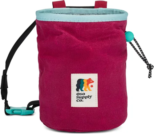 Miniatura 9 de Oso Supply Co - Bolsa de tiza de lona encerada - Bolsillo con cremallera y bolsa de malla para bouldering, escalada en roca, gimnasio, levantamiento