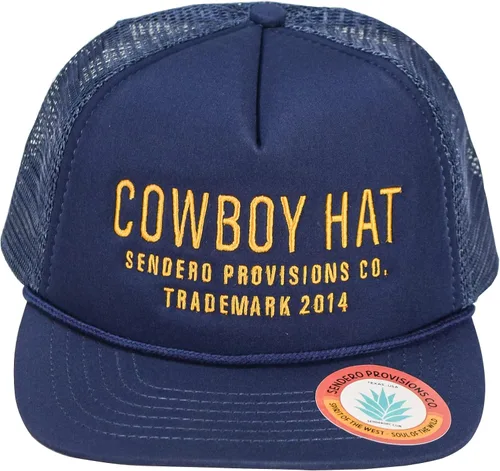 Sendero Provisions Co Sombrero de vaquero bordado con logotipo Snapback Gorra de camionero azul marino talla única Azul Marino talla única