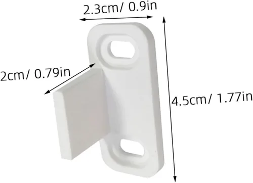 Miniatura 2 de 2 juegos de guías de suelo para puertas correderas de granero, soportes inferiores ajustables para puertas de gabinete de derivación, topes