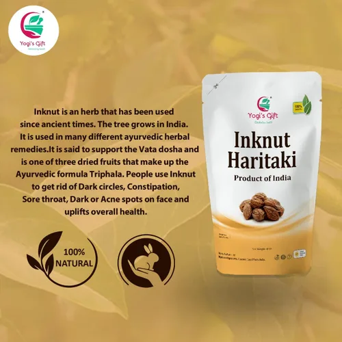 Miniatura 4 de Haritaki /Inknut para ojeras 8 onzas (8.01 oz) Hierba entera 100% seca naturalmente Terminalia chebula por Yogi's Gift®
