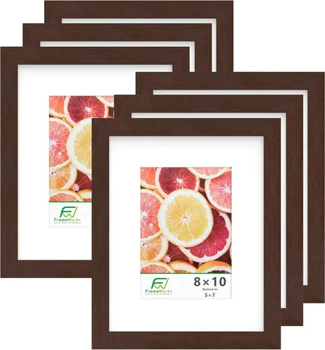 Miniatura 73 de FrameWorks Marcos de fotos clásicos de madera 4 x 6 con vidrio templado, roble natural, paquete de 6 Roble natural-6