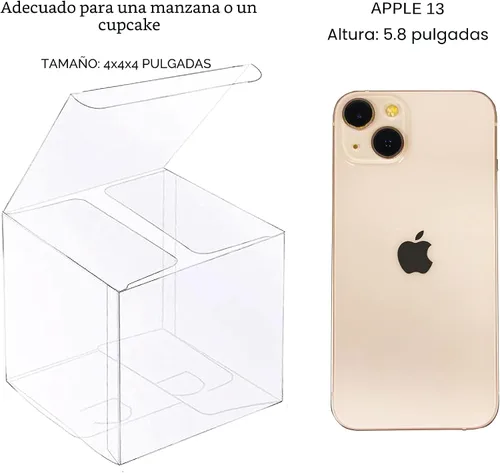 Miniatura 3 de XP-ART 30 PCS Cajas de Regalo Transparentes, 4 x 4 x 4 pulgadas, Cajas de Regalo Transparentes de Plástico para Bodas, Cumpleaños, Pascua, Día