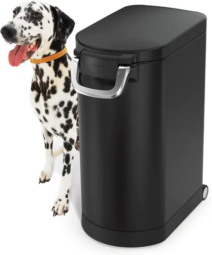Miniatura 9 de simplehuman Contenedor mediano de almacenamiento de alimentos para mascotas, 25 litros, 27 lb / 12.2 kg, para alimentos para perros, gatos y aves