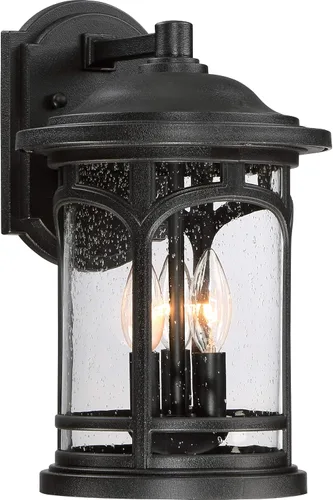 Miniatura 9 de Quoizel MBH8409PN - Aplique de pared para exteriores, 3 luces, 180 vatios, bronce paladiano (15 pulgadas de alto x 9 pulgadas de ancho)