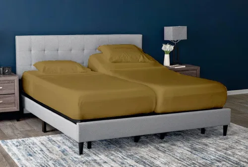 Miniatura 16 de Cottingon Juego de 5 sábanas divididas tamaño King para camas ajustables, juegos de ropa de cama 100% microfibra cepillada para camas de número