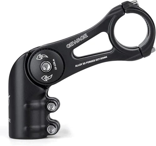 Miniatura 8 de GEWAGE Vástago de Bicicleta - Vástago de Bicicleta Ajustable de 130 Grados - Vástago de Manillar de 75mm 90mm 130mm para Manillar de 31.8(1-1/4")