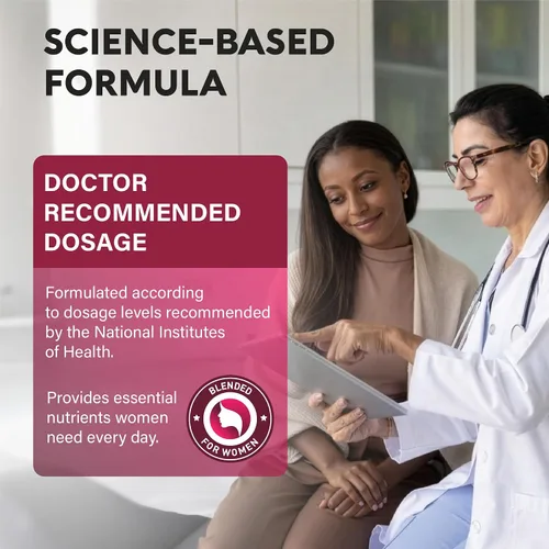 Miniatura 6 de Multivitamínico para mujer - Complejo B Alimentos integrales Apoyo al crecimiento del cabello Digestión y metabolismo Hierro