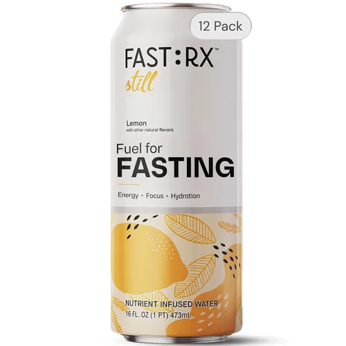 Miniatura 9 de FAST:RX Bebida de electrolitos en ayunas, hidratación sin azúcar, cero calorías, con vitaminas y minerales, ayuno intermitente y ceto, arándanos