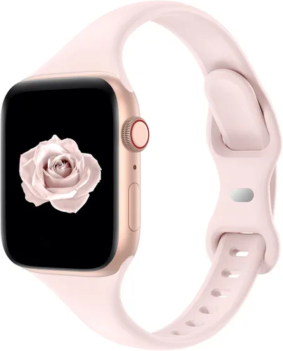 Miniatura 19 de Acrbiutu - Correas compatibles con Apple Watch de 38, 40, 41, 42, 44, 45, 46 y 49 mm, delgada, de silicona, para iWatch serie Ultra, 10, 9, 8, 7, 6