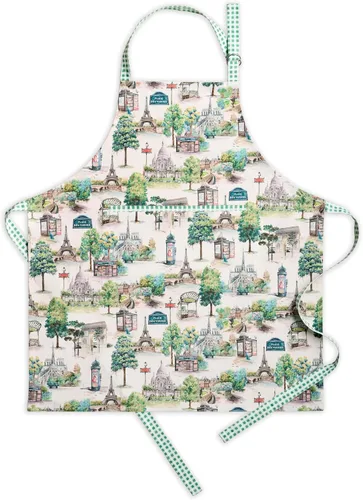 Miniatura 39 de Maison d' Hermine Delantal 100% de algodón para mujeres con bolsillo de cocina delantal de chef para hombres para cocinar primavera verano 001
