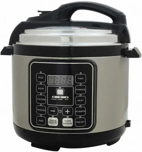 Olla a presión eléctrica 10 en 1 con función de reserva de 24 horas, olla de cocción lenta, arrocera, wok, pastel, yogur, etc., 6 L, acero