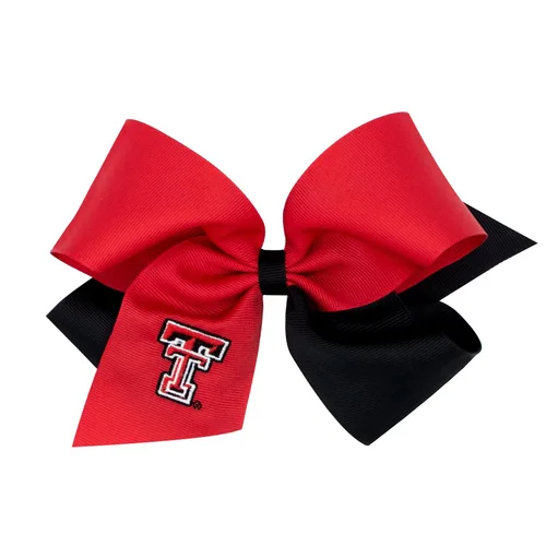 Miniatura 29 de Divine Creations - Lazo para el pelo de dos tonos para niñas con temática universitaria para el día del juego, por Wee Ones en un clip WeeStay