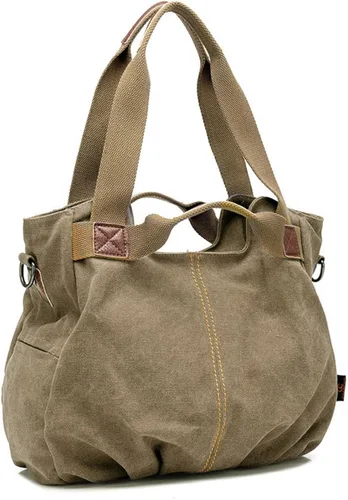 Miniatura 5 de Mily Bolso de mano de lona para mujer Hobo bolso de mano casual cremallera