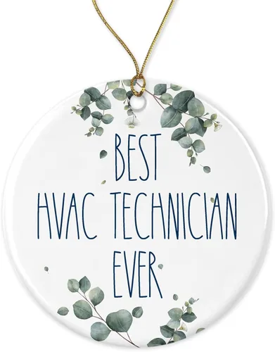 Adorno de técnico de HVAC, adorno de mejor técnico de climatización, adorno de Navidad para el mejor técnico de HVAC, regalo para técnico de HVAC,