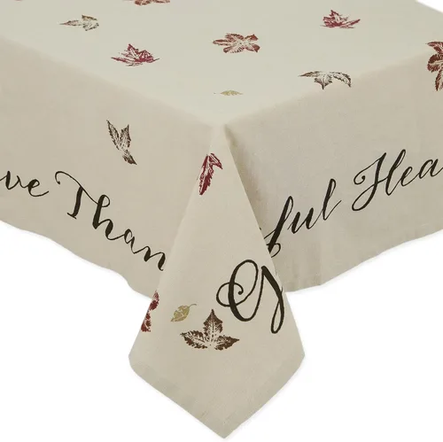 Miniatura 6 de DII Colección de cocina rústica de hojas de otoño, decoración de mesa de Acción de Gracias y otoño, juego de servilletas, 20 x 20, 6 piezas