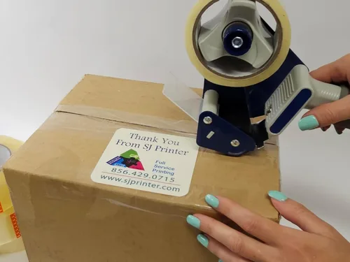 Miniatura 8 de SJPRINTER SJPINTER - Recambio de cinta de embalaje resistente: transparente, 2.4 mil, 1.88 pulgadas x 110 yardas o 328.1 ft, cajas de envío