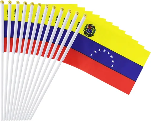 Miniatura 42 de Bandera de México, bandera mexicana, pequeñas mini banderas de mano de México en palo, ideal para fiestas, desfiles, eventos deportivos