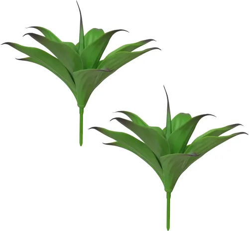 Miniatura 21 de Velener Plantas artificiales de agave falsas, Plantas suculentas falsas para decoración de habitaciones, tallos de plantas de agave sintético sin
