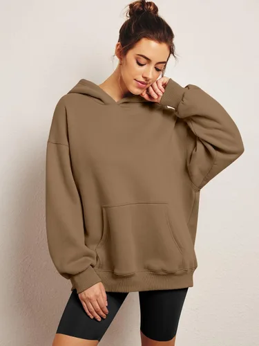 Miniatura 47 de AUTOMET Sudaderas de gran tamaño con capucha de forro polar para mujer, camisas de manga larga, sudaderas con bolsillo para otoño 2025