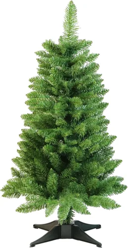 Miniatura 10 de Árbol de Navidad pequeño de 4 pies, árbol artificial mini de Navidad para decoración de Navidad y Halloween, árbol de Navidad artificial en negro