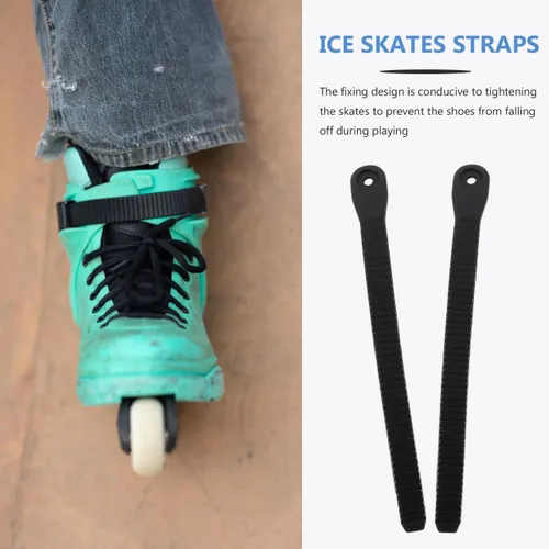 Miniatura 4 de BESPORTBLE Hebilla universal para patines en línea: 2 piezas de repuesto zapatos de patinaje correa de energía con tornillos Tuercas Kit