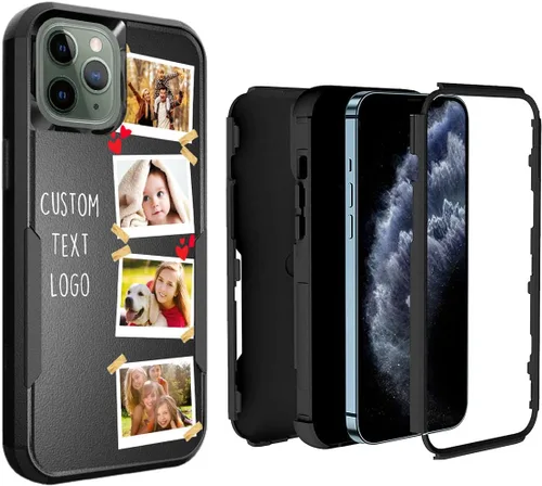 Miniatura 45 de Funda de fotos personalizada para iPhone 11 Apple Phone Plaid Collage - Imagen personalizada para hacer fotos en 3 híbridos gruesos resistentes