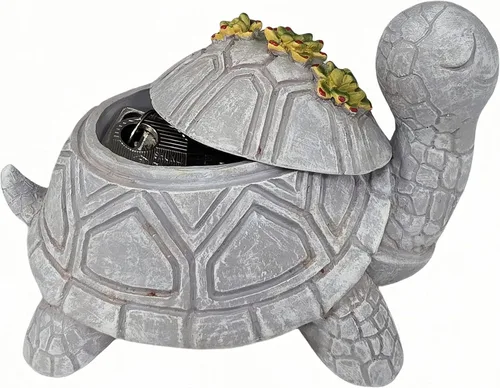 Turtle Hide A Key Outside Cute Suculenta Turtle Key Hiders Outdoor Spare Fake Rock Ocultar Dispositivos Secretos Titular Estatua Decoración