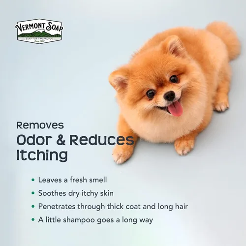 Miniatura 7 de VERMONT SOAP Champú orgánico para mascotas, infundido con aceite de oliva orgánico y natural, champú para perros de coco y aloe vera para pieles