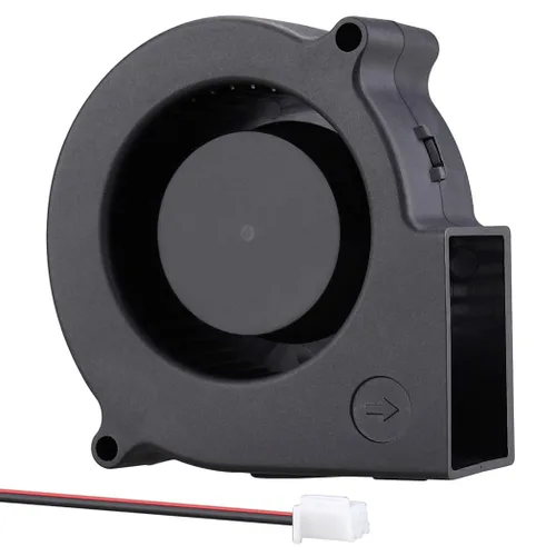 Miniatura 9 de Wathai - Ventilador USB de 75 mm x 30 mm, turbina centrífuga de 5 V para caja de computadora DIY, receptor de cine en casa, impresoras 3D