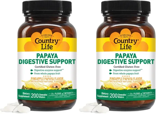 Miniatura 9 de Country Life Soporte digestivo de papaya, 200 CT
