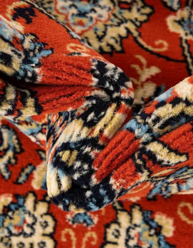 Miniatura 134 de Unique Loom Colección Sialk Hill - Alfombra de área Washington (3 pies 3 pulgadas x 5 pies 3 pulgadas, rectángulo, burdeos/crema)