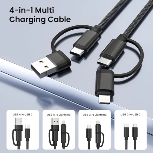 Miniatura 3 de Basesailor Cable de carga para iPad mini 7ª de 3.3 pies, iPad Pro 10ª Air 4 5ª generación, cable de carga rápida de 60 W con convertidor