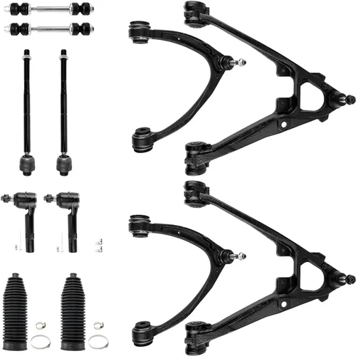 Miniatura 2 de KAX Brazo de Control Superior e Inferior Delantero con Rótula y Barras de Dirección Exteriores y Barras Estabilizadoras Kit de Suspensión para GMC