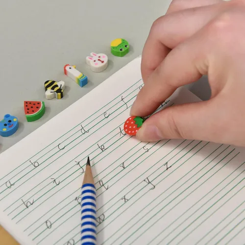 Miniatura 4 de 300 unidades de mini borradores de lápiz para niños, animales y frutas, a granel para regalo de regreso a clases (animales y frutas, pequeño)