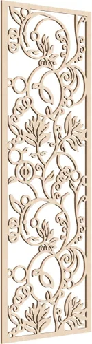 Miniatura 40 de 9 3/8"W x 24 3/8"H x 1/4"T Caspio Decorativos Paneles De Pared De Madera De Calado, Roble Rojo rojo (Red Oak)