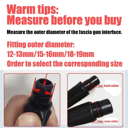 Miniatura 5 de Accesorios de pistola de masaje de diámetro interior de 1.22 pulgadas, diseño en forma de L que satisface diferentes necesidades de percusión