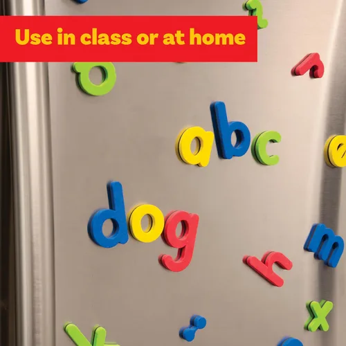 Miniatura 5 de READY 2 LEARN Alfabeto magnético, minúsculas, 52 letras, imanes de espuma para niños, para el aula, refrigerador o pizarra blanca, imanes grandes