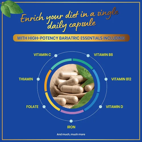 Miniatura 3 de Bariatric Multivitamínico con hierro, 45 mg de hierro una vez al día, 21 vitaminas esenciales, vitaminas bariátricas fáciles de tragar para mujeres