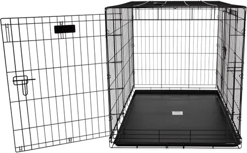 Miniatura 7 de Jaula grande con doble abertura Precision Pet, negra, Negro