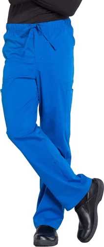 Cherokee WW Professionals - Pantalón quirúrgico para hombre con cordón ajustable bolsillo tipo cargo y pierna recta modelo WW190
