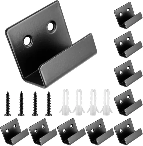 Miniatura 10 de Luomorgo 10 Piezas Colgador de Pared para Exhibición de Azulejos, Ganchos de Soportes de Montaje en Pared de Acero Inoxidable, Colgador de Azulejos