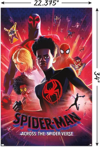 Miniatura 3 de Trends International Marvel Spider-Man: Across The Spider-Verse - Póster estático de pared de una hoja, 34 pulgadas de largo x 22.4 W, versión sin