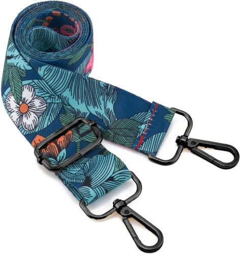 Miniatura 29 de ZOOEASS Hebillas de níquel Correa ancha para el hombro ajustable de repuesto para cinturón de pistola, hebilla de guitarra estilo bandolera