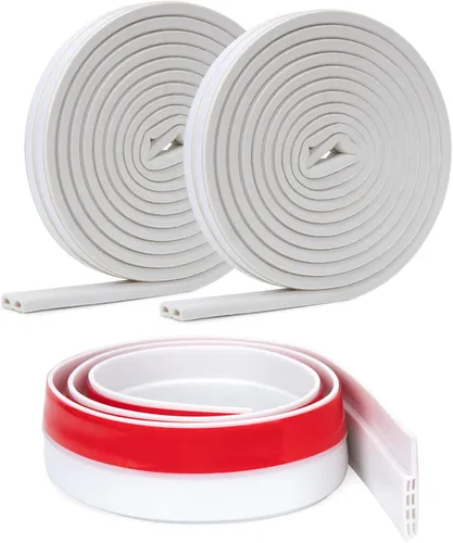 Miniatura 9 de YOUSHARES Excluidor de puerta para sellado, 2 pulgadas de ancho x 39 pulgadas de largo, tapón de goma para barrido de puerta para insonorización