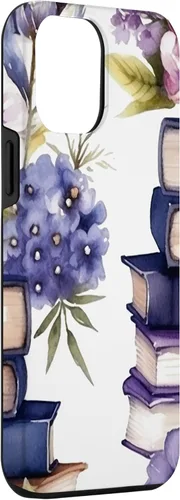 Miniatura 3 de Funda para iPhone 12 Pro Max Book Lover Purple Flower