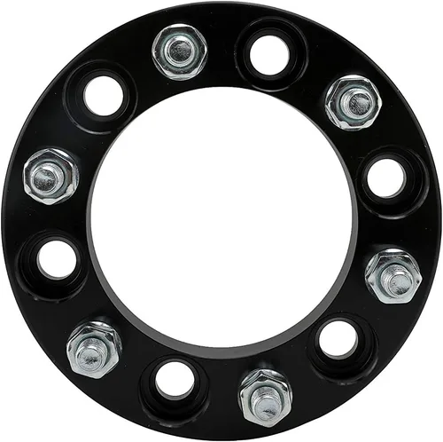 Miniatura 8 de Juego de espaciadores de rueda de 4-6 tuercas de 1 pulgada de grosor con adaptador de cubo centrado de 25 mm de tuerca, 6x5.5 - Compatible