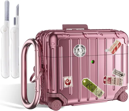 Miniatura 10 de Filoto Funda compatible con AirPods Pro 3, bonito diseño de maleta de moda para AirPods Pro de tercera generación, funda rígida protectora a prueba