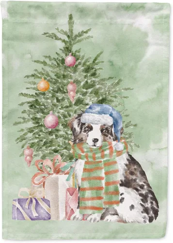 Miniatura 27 de Caroline's Treasures CK8213GF Bulldog Inglés #2 Regalos de Navidad y árbol de jardín Bandera de buzón Bandera decorativa para patio exterior, patio
