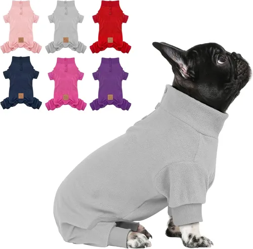 Miniatura 19 de cyeollo Pijamas para Perros de Forro Polar, Abrigo Térmico para Perros, Pijamas para Perros, Enterizo Elástico para Perros, Abrigo para Perrita, 3#